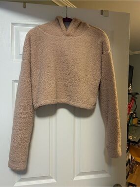 mandee Plush Sherpa Hoodie - Blush